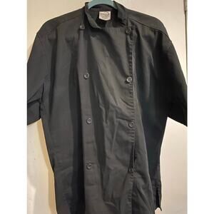Mercer Culinary Chef Coat Black Size Medium Unisex